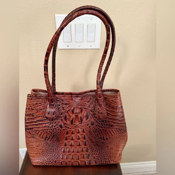 Brahmin Bags Vintage Brown Brahmin Melbourne Anytime Tote